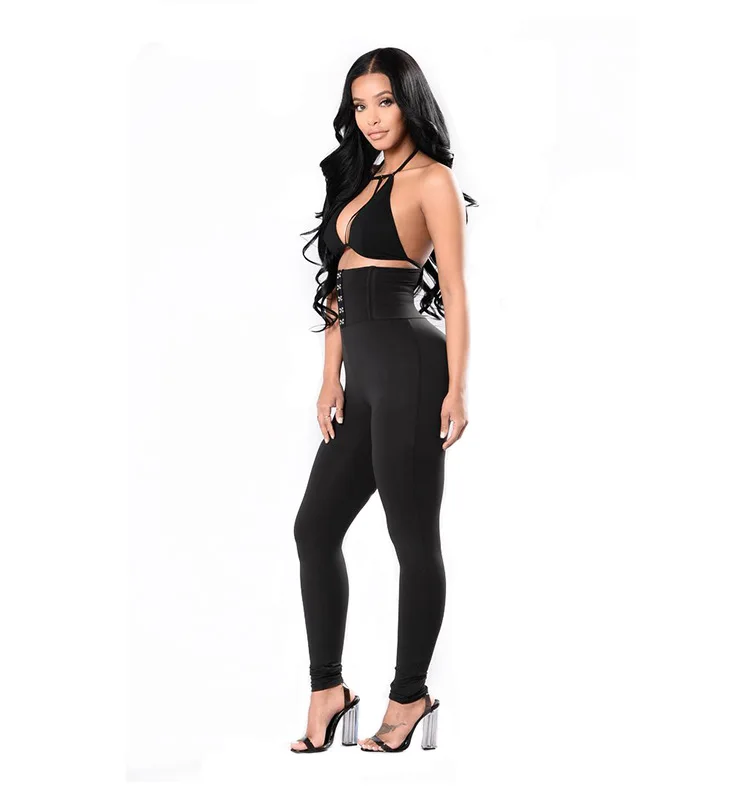 Belt Waist High Leggings  (3)