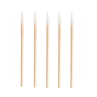 High Quality 1 Bag 100pcs Wooden Cotton Stick Swabs Buds For Cleaning The Ears Eyebrow Lips Eyeline Tattoo Makeup Cosmetics 2