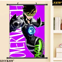 40X60CM Overwatch video game tracer bodysuit kalua cameltoe cartoon anime art wall picture mural scroll canvas painting poster
