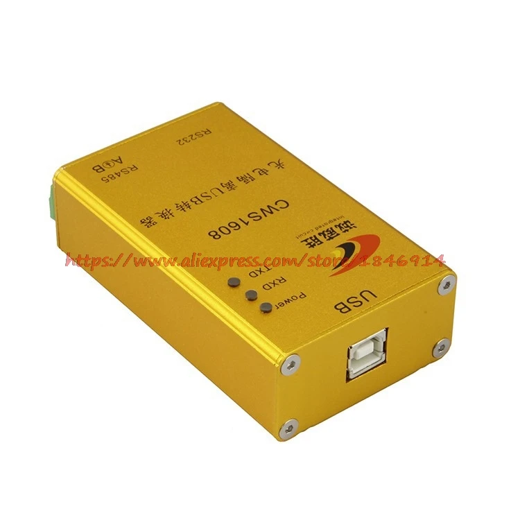 Бесплатная доставка Фотоэлектрические изоляции USB конвертер USB к RS485/USB RS232 промышленных защиты источника питания CWS1608