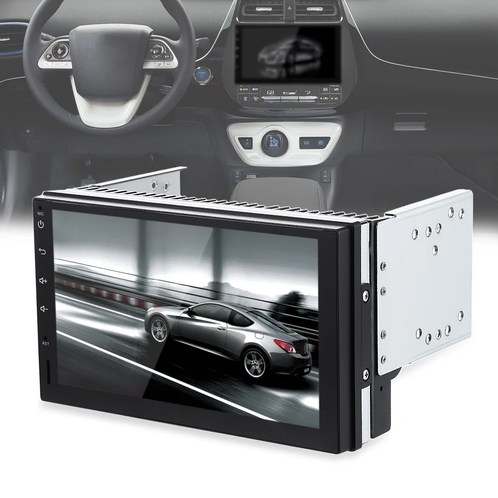 Zeepin Hot sale 7023 Car Multimedia Player Android 6.0 Quad-core 7 Inch Touch Screen Car Player Support WiFi DVR Built in GPS