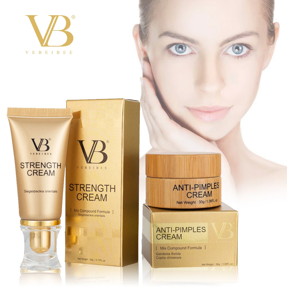 

VEBEIBEE Anti-Pimples Cream&Strength Cream, Mix Compound Formula, New Sets, Super Combination, you need to have a try
