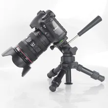 Портативный складной Ультра Алюминий Пластик легкий компактный настольный макро мини штатив с 3 степенями свободы наклоне головкой для DSLR Камера