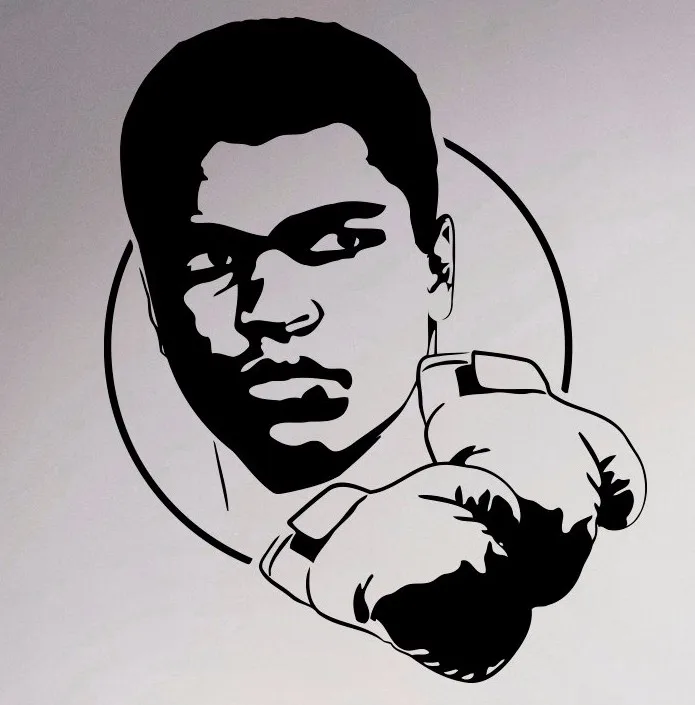 Muhammad Ali Boxing Smashed Wall Sticker Graphic Decal Home Decor Art Mural J221 Muhammad Ali Boxing Smashed Wall Sticker Graphic Decal Home Decor Art Mural J221
