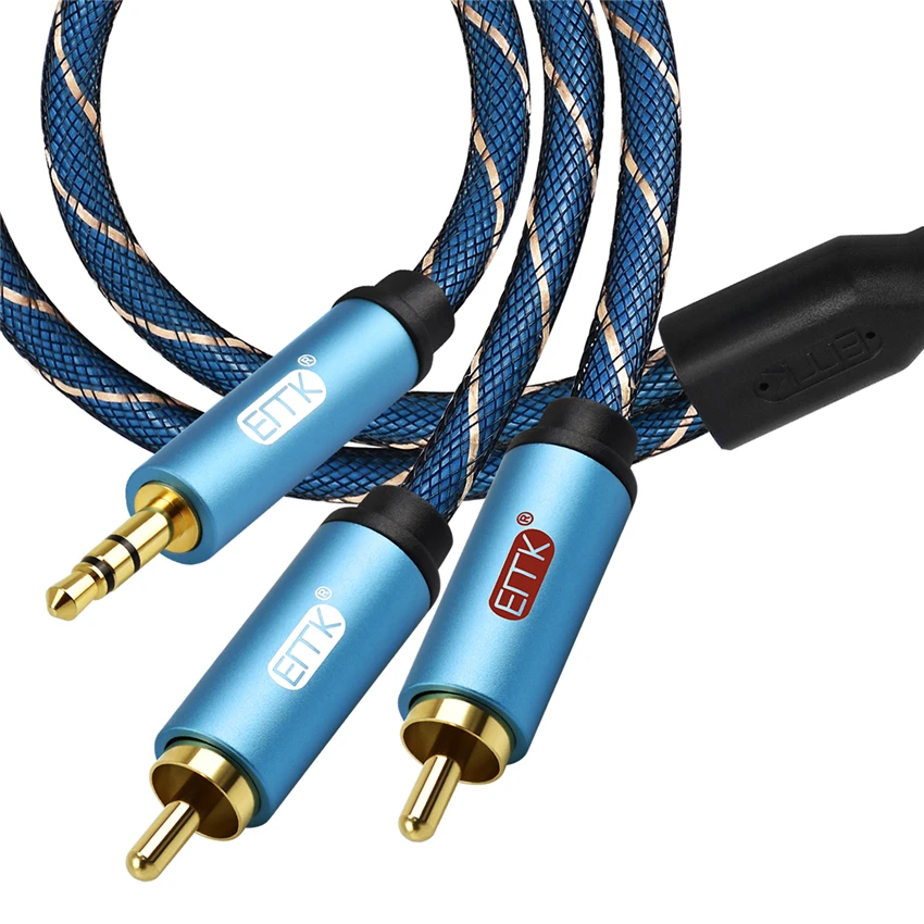 EMK RCA Cable 2RCA to 3.5 Audio Cable RCA 3.5mm Jack RCA AUX Cable for DJ Amplifiers Subwoofer Audio Mixer Home Theater DVD EMK RCA Cable 2RCA to 3.5 Audio Cable RCA 3.5mm Jack RCA AUX Cable for DJ Amplifiers Subwoofer Audio Mixer Home Theater DVD
