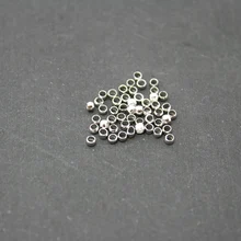 2 мм 2 г(100 шт) родий обжимные концевые застежки бусины колпачки ювелирные изделия для DIY модные подвески ожерелье бусы браслет Изготовление ювелирных изделий