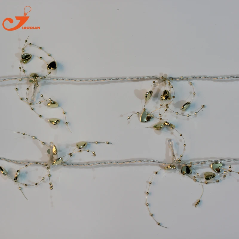 gold heart pearl lights (6)