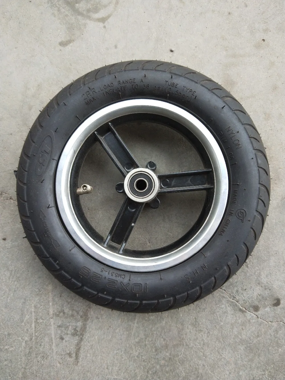 

free shipping10 Inch 10x2.25 Wheel Rim Scooter Wheel Hub Alumnium Alloy Wheel Frame for 10x2.25 Tire Electric Scooter mini bike