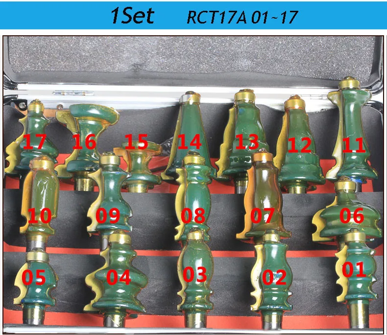 1 компл. RCT171-01~ 17 Высокое качество ЧПУ гравировальный станок деревообрабатывающий фрезерный станок фрезы Фрезы