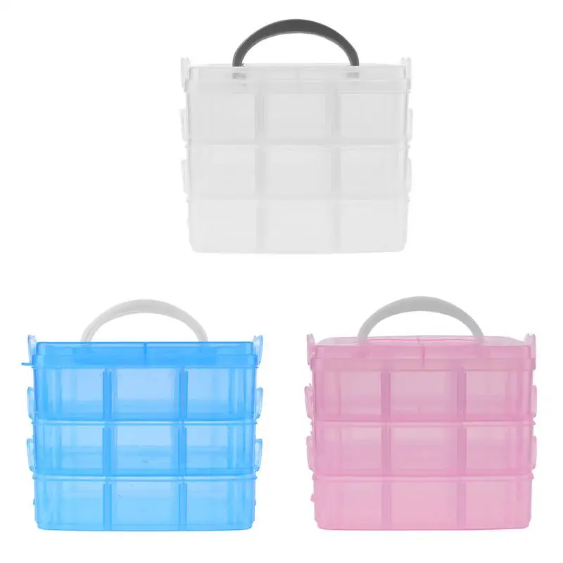 

Detachable Makeup Tool Container Organizer Portable Plastic Plaid Brushes/Lipstick Cosmetic Set Storage Box Holder Case