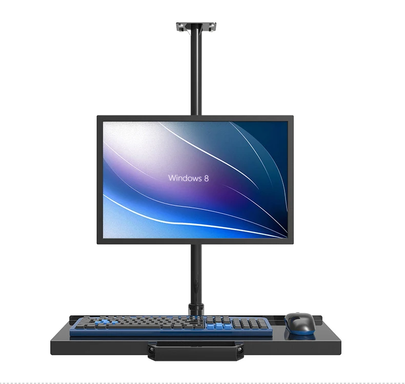 Us 82 87 15 Off Customized Ceiling Mount Sit Stand Workstation Full Motion Monitor Holder Keyboard Holder Assembly Line Work Station In Tv Mount