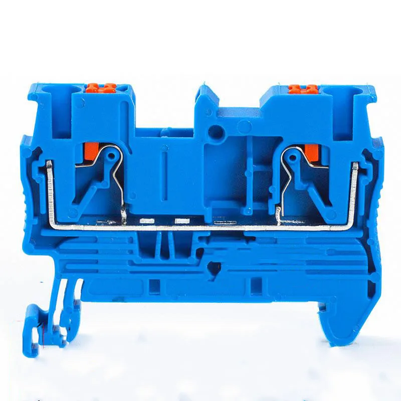 

Din Rail Terminal Blocks Blue PT-2.5 PHOENIX CONTACT Push In Spring Screwless 10pcs Electrical Terminal Block Connector PT2.5