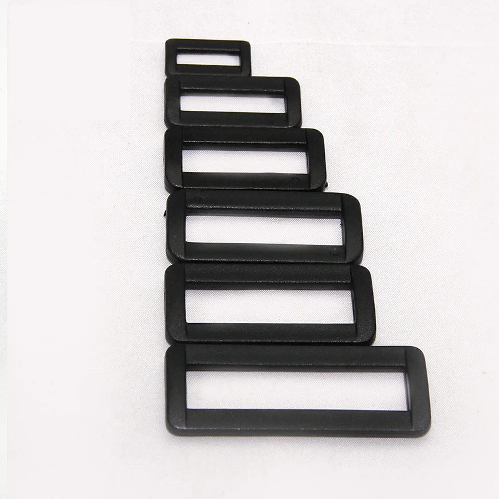 Buy 20pcs/lot 15mm/25mm/32mm Plastic Black Loops Looploc Buckles Square