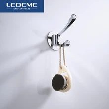 LEDEME крючок для халата, хромированная вискоза, кухонные крючки для полотенец, крючок для полотенец, современная простая установка, настенные крючки для ванной комнаты, L202-1