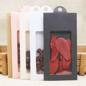 

10PCS multi color cute gift window display box with hanger for dry flower/coffee beads/comestics/Iphone 6 screen product display