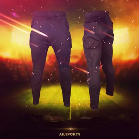 2016 new Professional soccer goalkeeper men s sponge Slim Skinny football long leg sleeve goal keeper