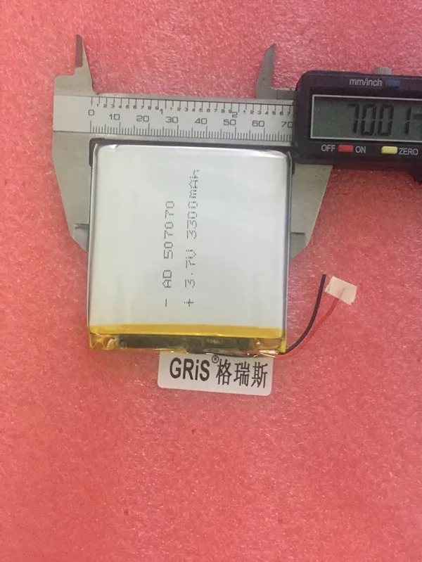 Новый полимерный литиевый аккумулятор 507070 057070 с защитной пластиной для vi10 V701 V702