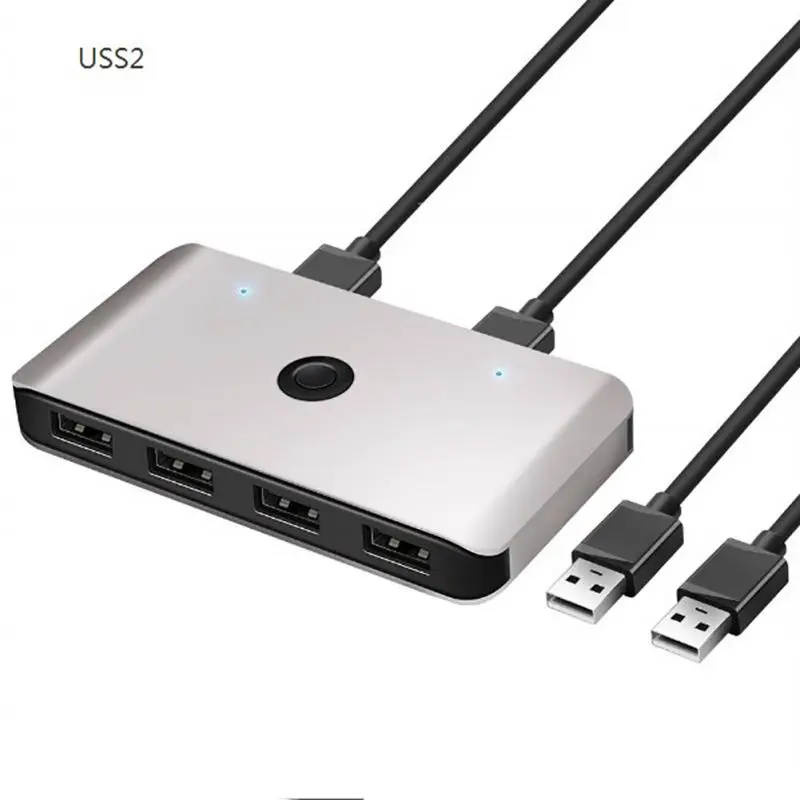 USB 3,0 коммутатор, компьютерный распределитель KVM высококачественный прочный практичный портативный USB 3,0 компьютерный коммутатор