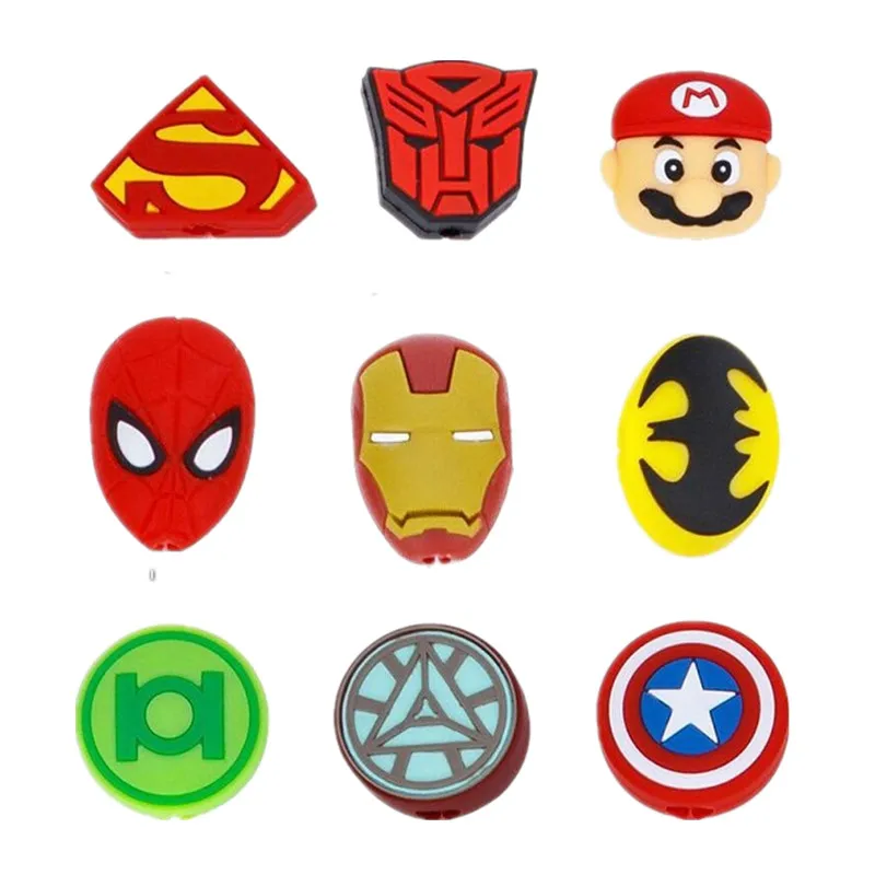 

Superhero Bite USB Cable Protector Cable Organizer Data Line Management Charging Safe Protection Cable Winder For iPhone Huawei