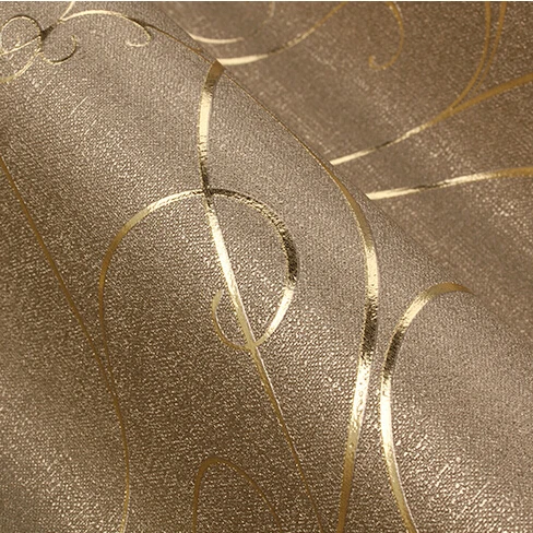 Современные Роскошные 3D полосатые обои классические золотые Дамасские обои рулон настенная бумага Прихожая Гостиная ТВ Настенные обои