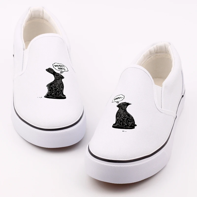 

E-LOV Humorous World Okayest Dad Printed Canvas Shoes White Casual Loafers Graffiti Graphic Anime Fans CasualShoes Zapatos