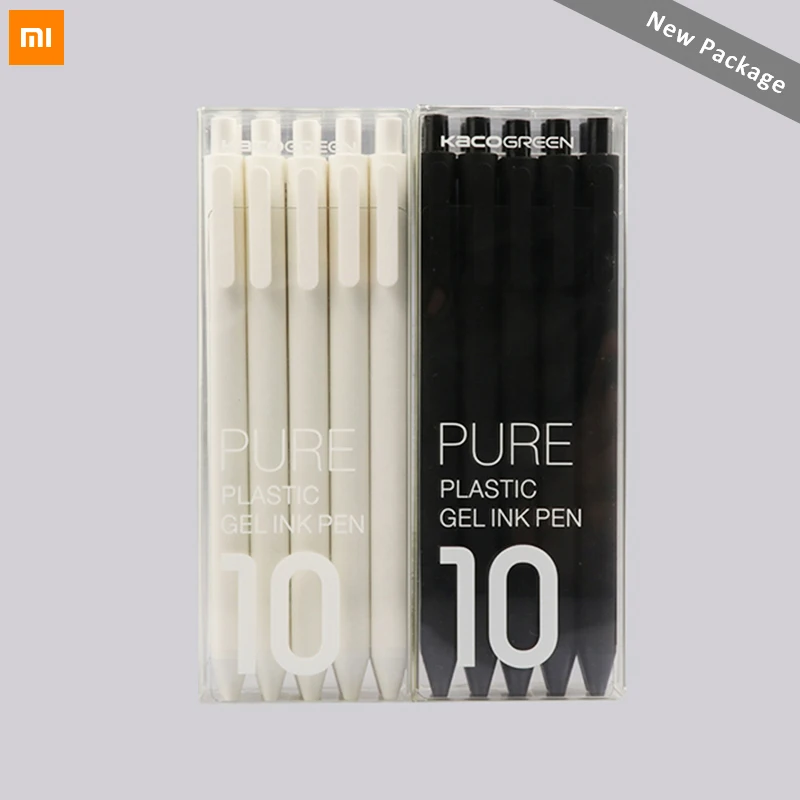 10 шт./лот Xiaomi KACO 0 5 мм Xiomi Mi письмо P E N Gal чернила плавное долговечное черный