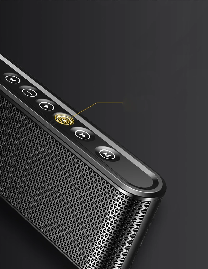 Portable X6 Bluetooth4.2 Speaker Wireless Built in Battery Subwoofer Metal Touch Dual Stereo Spearker with Mic Support TF AUX