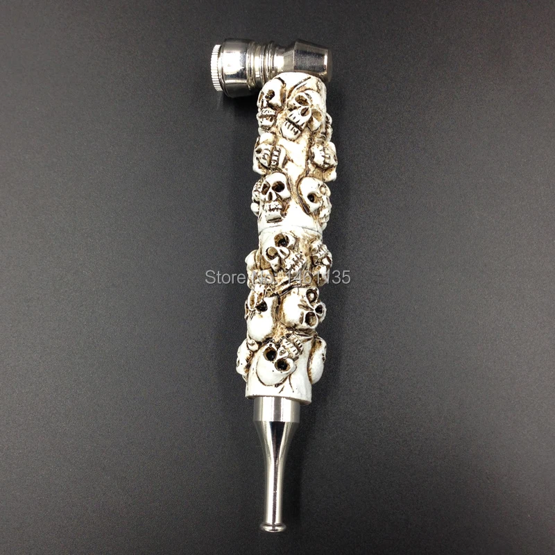 

Deterrence Skull model Metal smoking pipe tobacco pipe weed pipe weed for best gift Free Shipping