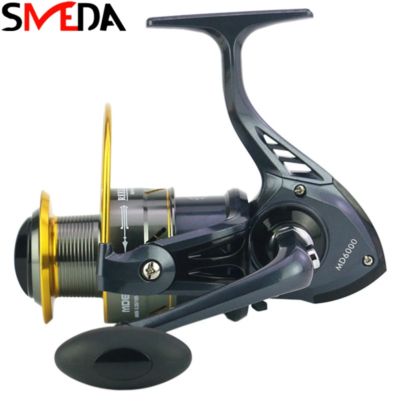 

Spinning Fishing Reel 13BB 5.2:1 Fiber Drag Carretilha De Pesca Spool Pesca Wheel Metal Head Fishing Wheel Pesca Fishing Reels