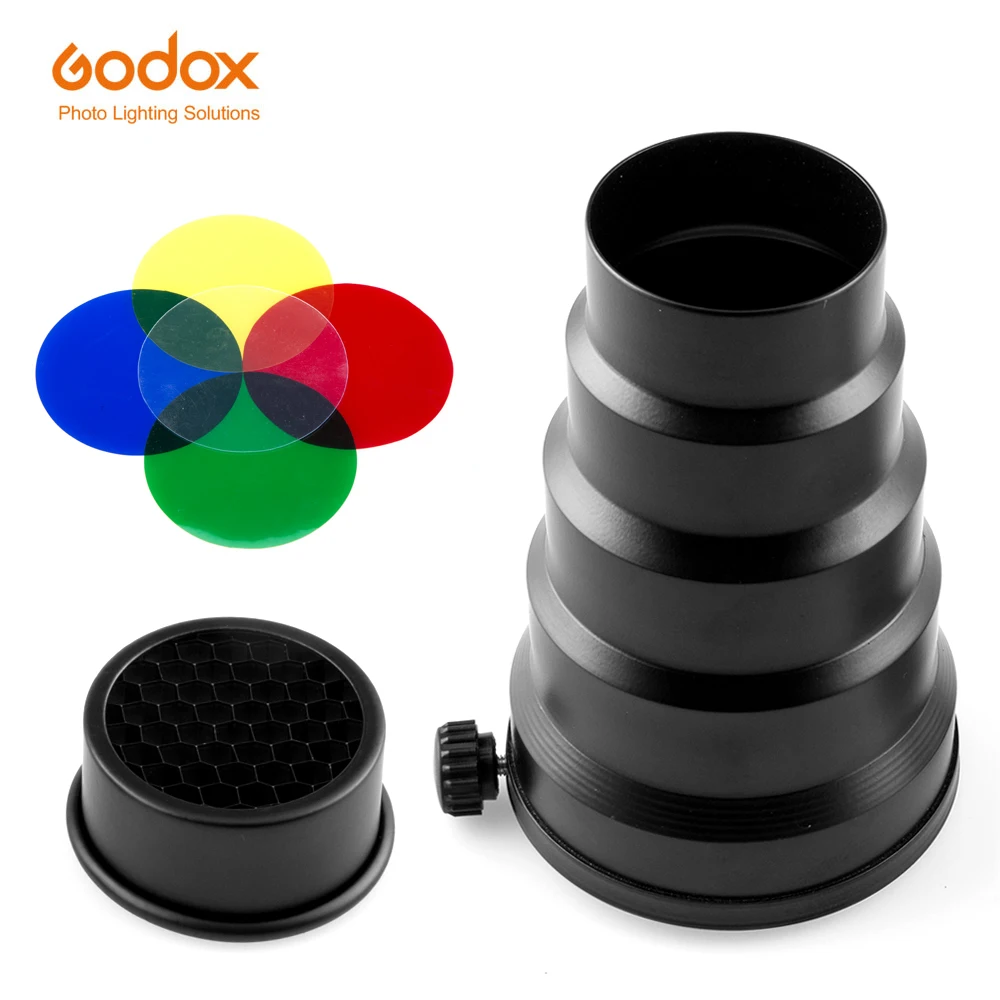 GODOX Универсальное крепление для фотостудии профессиональный Snoot Honeycomb