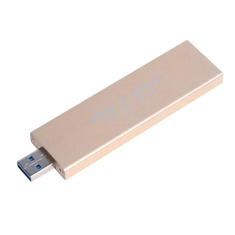 Алюминиевый сплав USB 3,0 к M.2 SSD USB3.0 Тип A к NGFF B Ключ SSD мобильный ящик жесткий диск внешний адаптер m2 для 2242 2260 2280