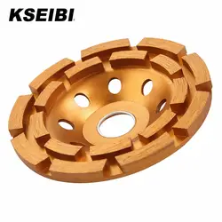 KSEIBI 1/2 4-644030 дюйма двухрядные алмазные чашки шлифовальные круги золото