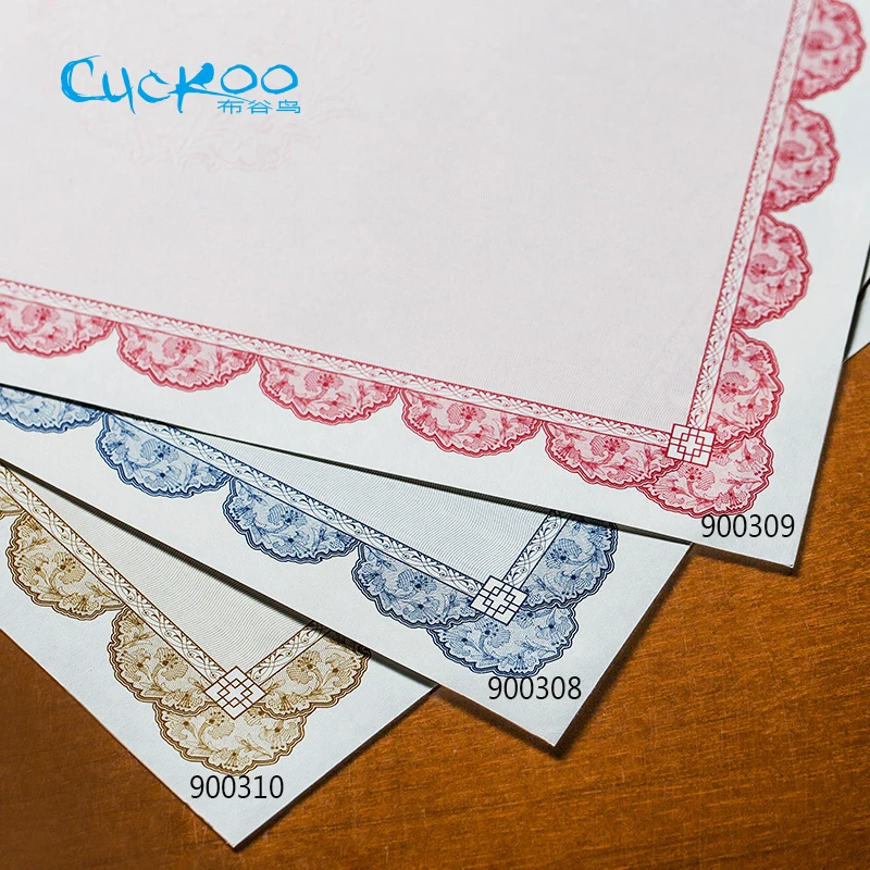 

CUCKOO DIY typesetting retro nolverty have shading and frame A4 printable thick paper 25 sheets/bag paper for children/employee