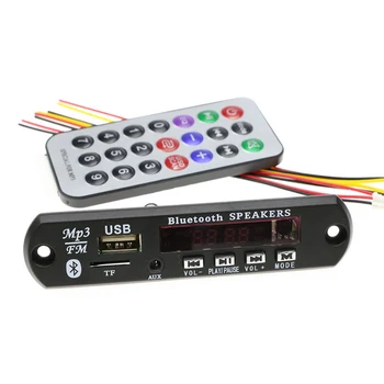 

Newest 1pc High Quality Wireless Bluetooth 12V MP3 WMA Decoder Board Audio Module USB TF Radio For Car Accessories