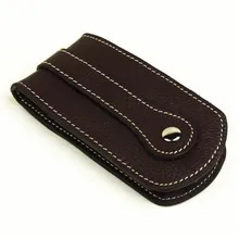 1 шт., деловой стиль, держатель для ключей, натуральная кожа, умный ключ, автомобильный органайзер, кошелек, ключница, сумка, чехол, 2 варианта