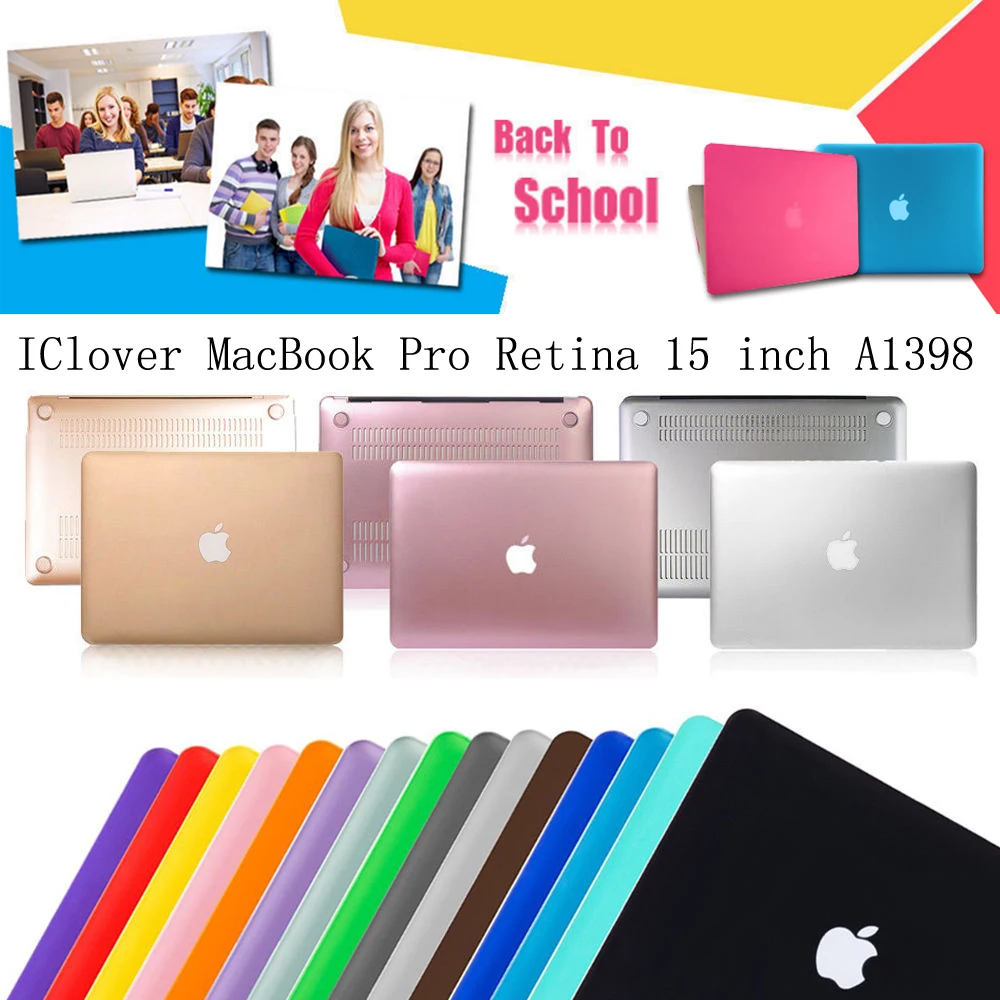 IClover Luxury Matte Frosted Hard Unisex PC Cover Case for Macbook Pro