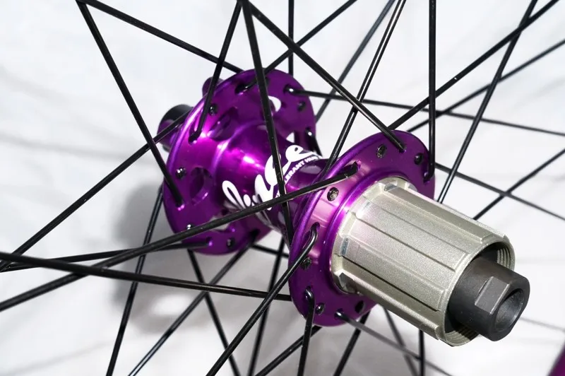 Top Fire Eye 27.5er 27.5" inch 650B MTB moutain bike bicycle wheel Anodized purple color front15*100mm rear12*142mm purple color 3
