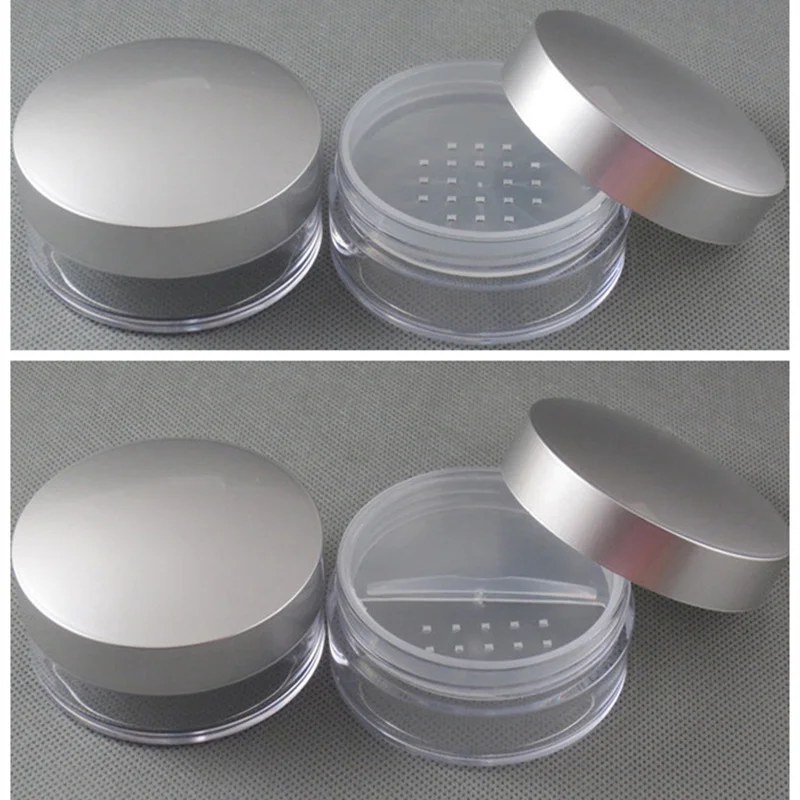 50G Powder Compact Can Powder Puff Grid Filling Packing Boxes Talcum