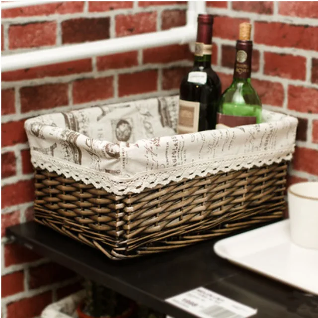 Aliexpress.com: Comprar Mimbre tejido de cesta cosmética caja de