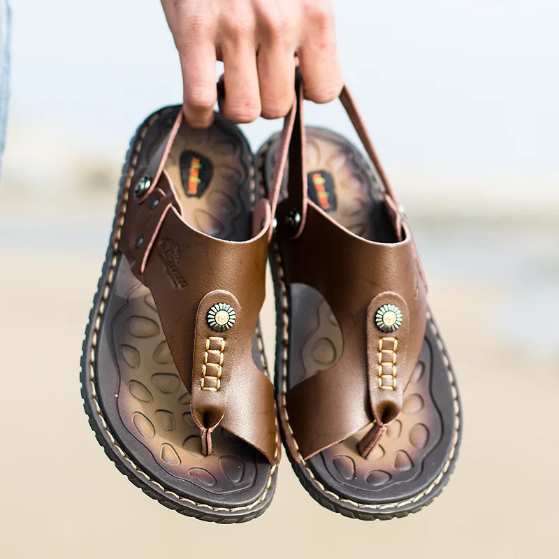 Новая мужская обувь; Летняя обувь больших размеров; модные мужские шлепанцы; мужские сандалии; удобная мужская обувь; пляжные мужские вьетнамки