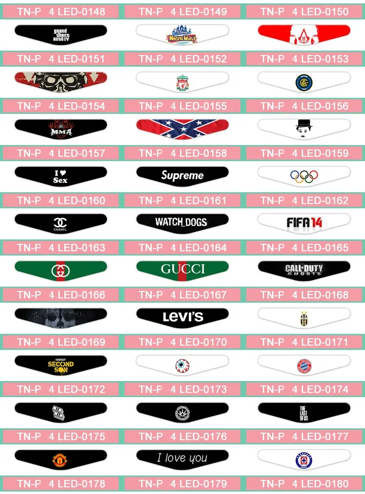 ps4 light bar sticker 150-180