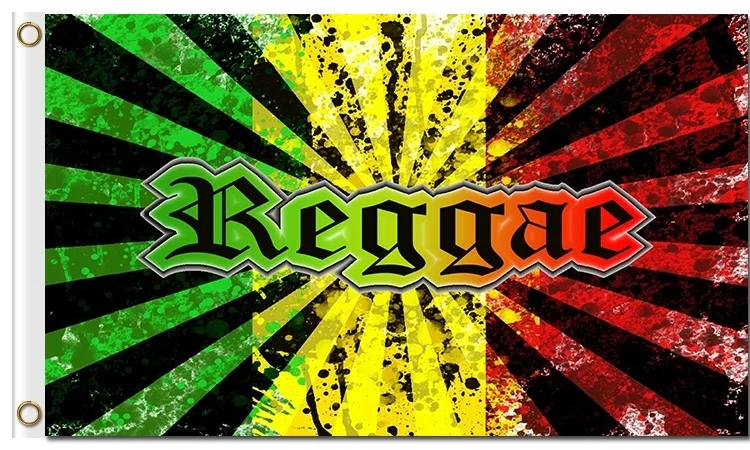 

Jamaica Rasta Reggae music colors 3x5ft polyester flags