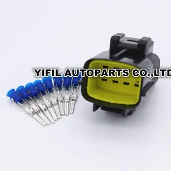

100pcs/lot 8 Pin/Way Male Yuchai Engine Oxygen Sensor Harness Connector Plug 174984-2