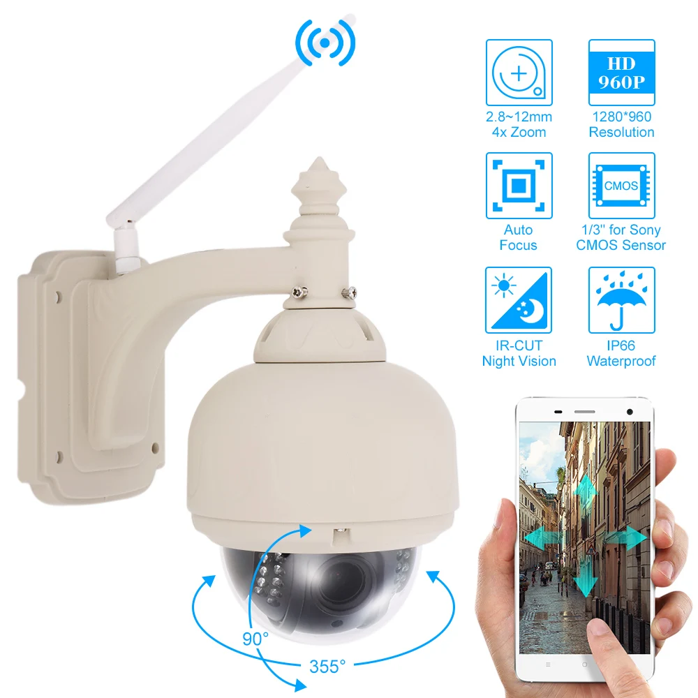 bilder für Szsinocam HD 960 P Drahtlose WiFi Ip-kamera Außen PTZ 2,8-12mm autofokus 4x Zoom Wasserdicht CCTV Überwachungskamera Nachtsicht bilder für Szsinocam HD 960 P Drahtlose WiFi Ip-kamera Außen PTZ 2,8-12mm autofokus 4x Zoom Wasserdicht CCTV Überwachungskamera Nachtsicht