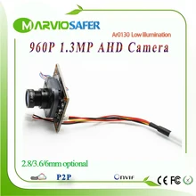 1.3MP 960 P HD CCTV AHD Camera Módulo Board com IRCUT AHD-M e Lente 1200TVL Resolução 2400TVL substituir Câmera CCD camara