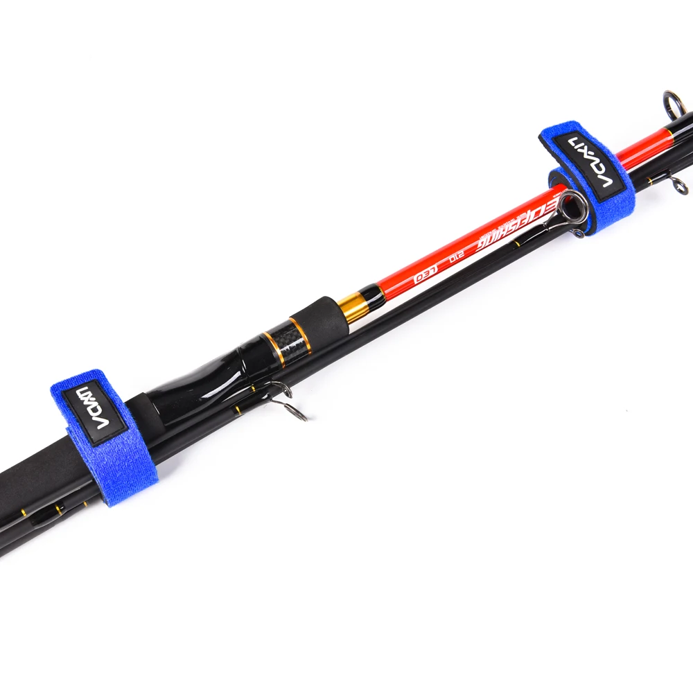 Lixada 2 Pack Fishing Rod Tie Fishing Rod Sleeve Strap Belt Fishing Pole Tie Wrapping Band Pack