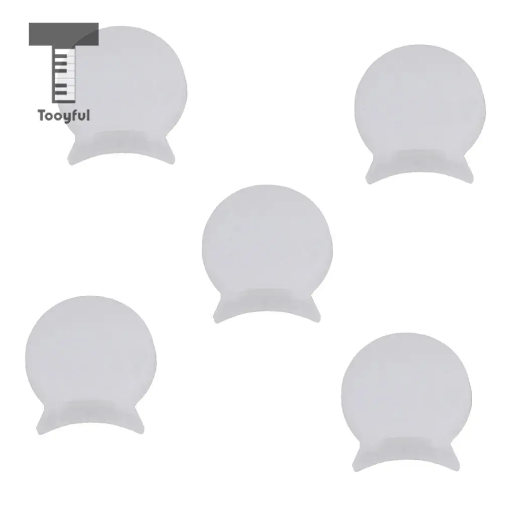 5Pcs 6mm White Rubber Clarinet Oboe Thumb Rest Cushion Pad Protector Comfortable Woodwind Instrument Parts