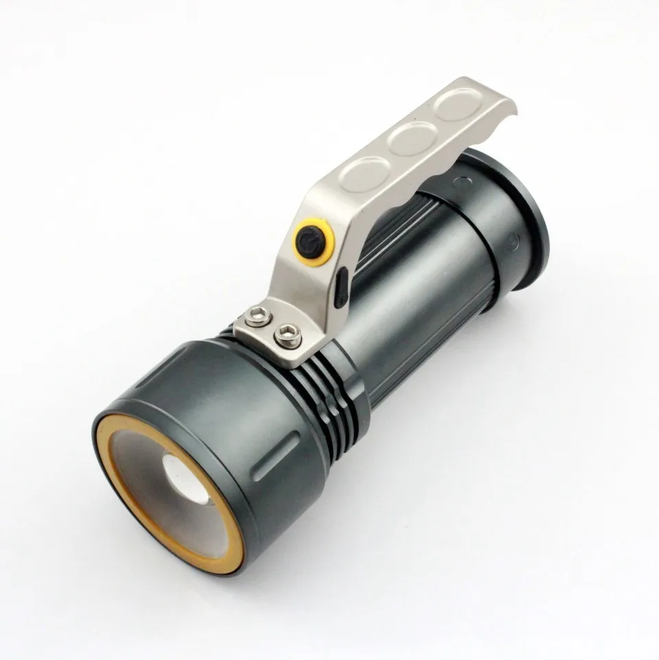 Yupard Масштабируемые фонарик Увеличить прожектор XM-L2 светодиодный T6 белый красный свет аварийного 18650 аккумуляторная батарея
