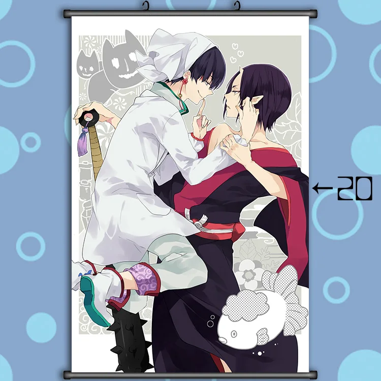 Японское аниме Hozuki's Coolheadedness Hoozuki no Reitetsu персонаж HOZUKI домашний Декор настенный