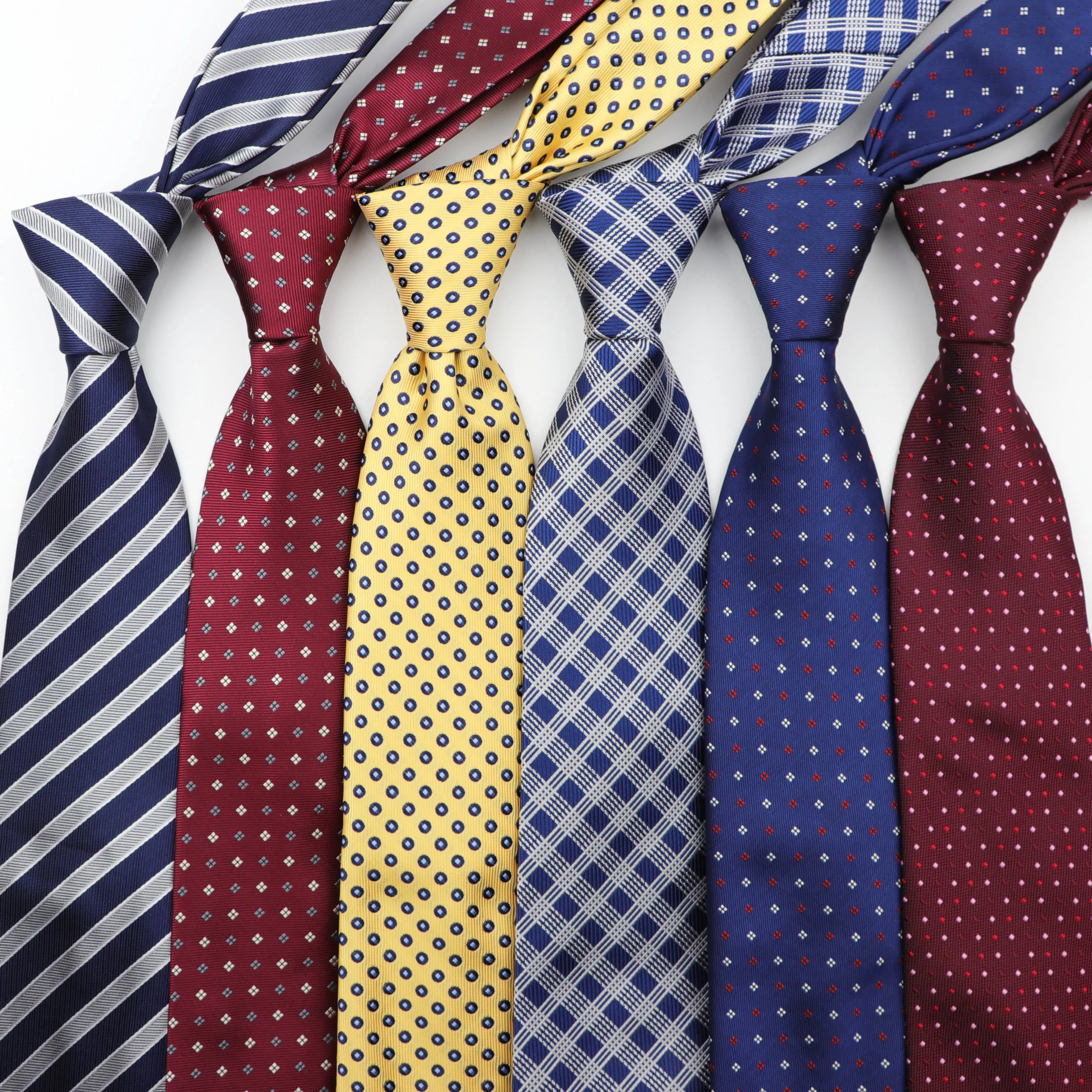 

Classic Stripe skinny Neck Tie 8CM Men's Formal Jacquard business wedding tie